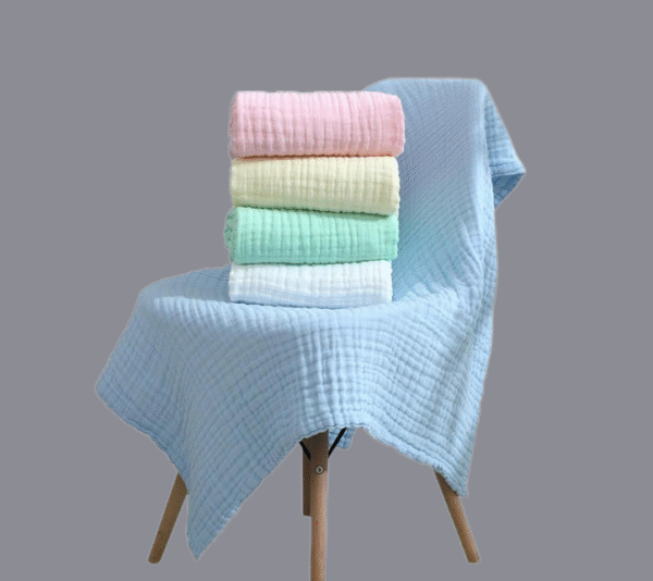 Baby Super Soft Absorbent Muslin 6 Layer Bath Towel | 100X100 CM | - Image 6
