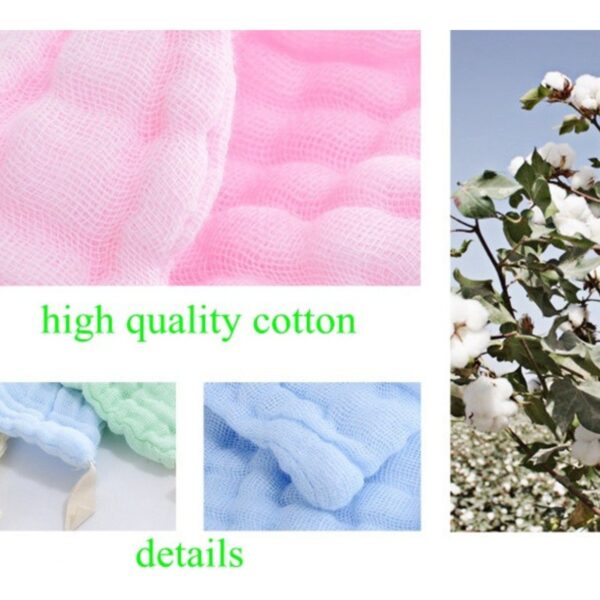 Cotton Soft Muslin 25*25cm Baby Face Napkeen Solid Colour - Image 13