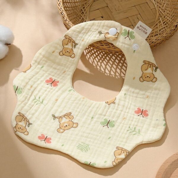 Newborn Feeding Muslin Bibs - Image 5