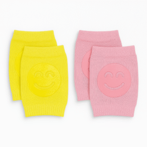 Baby Smiley Knee Pads – Pack of 2 | Soft & Stretchable Anti-Slip Crawling Protection for Babies | Nanhaa Wear