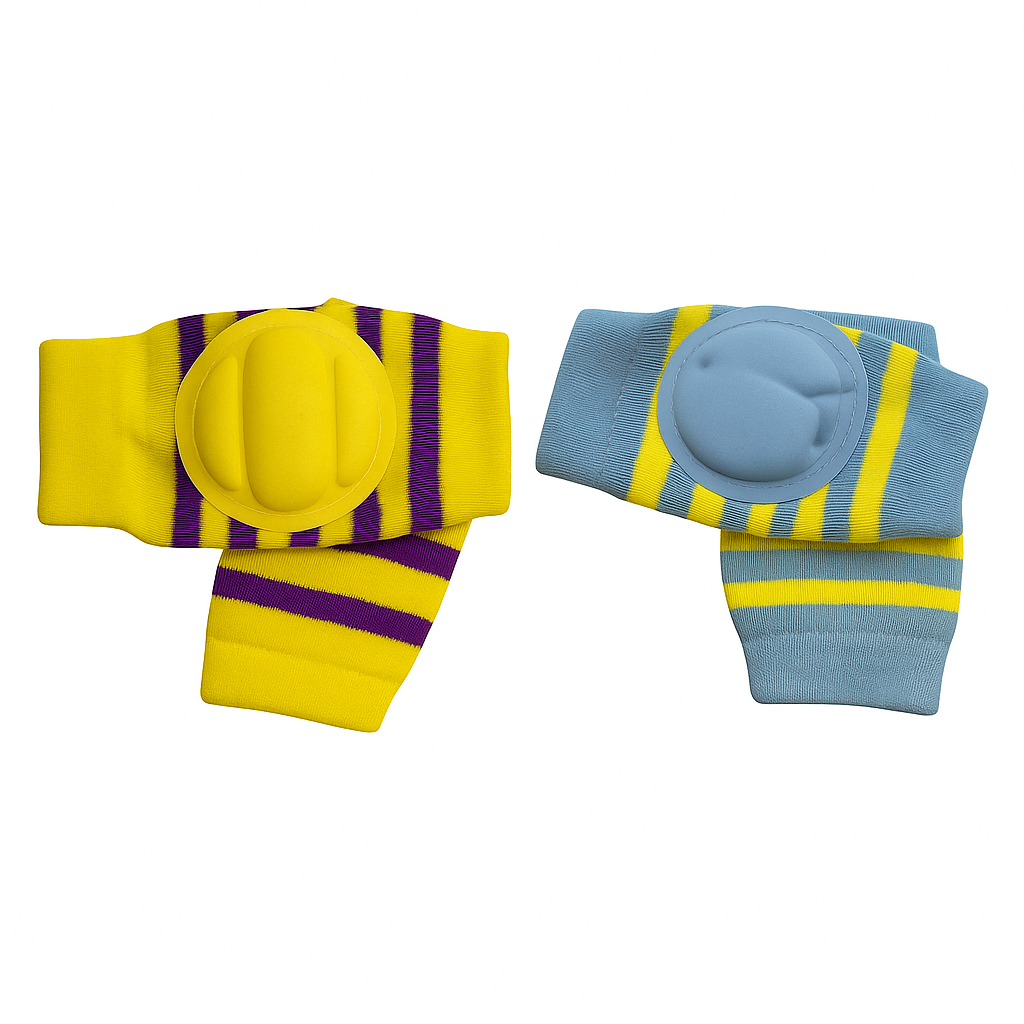 Premium Baby Stripe Knee Pads – Soft, Stretchable & Anti-Slip Protection | Nanhaa Wear