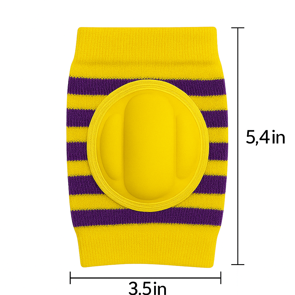 Premium Baby Stripe Knee Pads – Soft, Stretchable & Anti-Slip Protection | Nanhaa Wear - Image 2