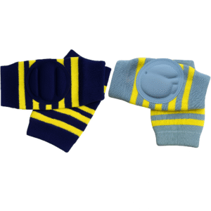 Baby Knee Pads for Crawling With Stripe Pattern