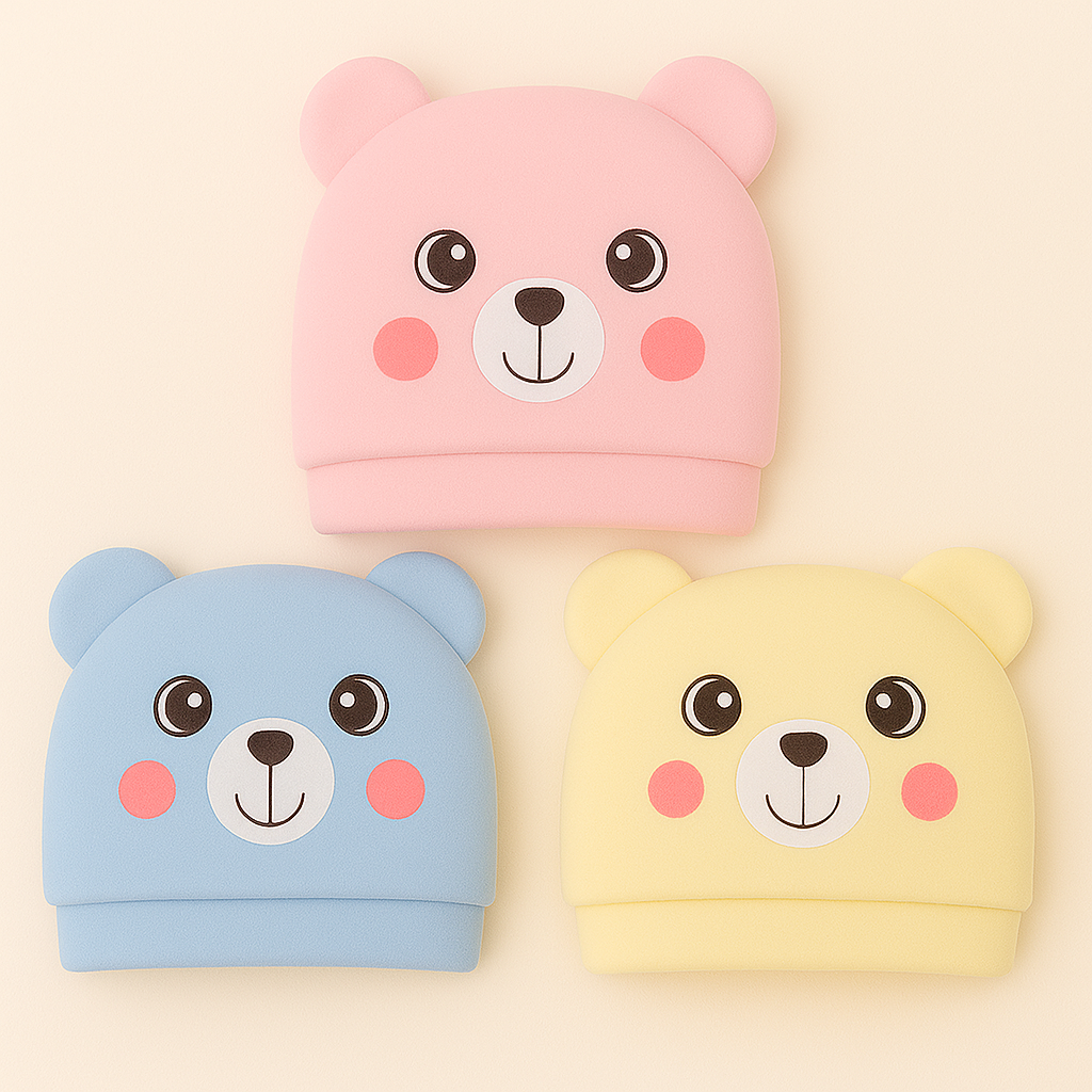 Soft Baby Stretch Cap for 0–3 Months | Ultra-Comfortable, Breathable Newborn Beanie | Gentle Cotton Fabric | Nanhaa Wear