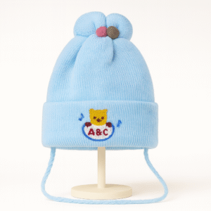 Cute Baby Woolen Winter Cap | Ultra-Soft, Warm & Stretchable Hat with Ear Protection | Newborn to 12 Months | Nanhaa Wear