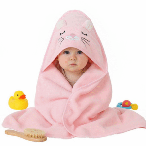 Ultra-Soft Baby Hooded Towel | Premium Microfiber Bath Towel for Newborns & Toddlers | Fast-Drying & Skin-Friendly | Nanhaa Wear