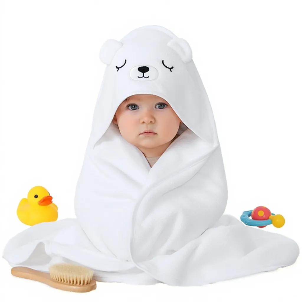 Ultra-Soft Baby Hooded Towel | Premium Microfiber Bath Towel for Newborns & Toddlers | Fast-Drying & Skin-Friendly | Nanhaa Wear