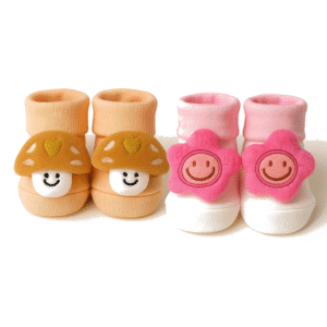 Premium Soft Cotton Baby Booties | Anti-Slip, Ultra-Comfort Fit | Newborn to 12 Months | Nanhaa Wear